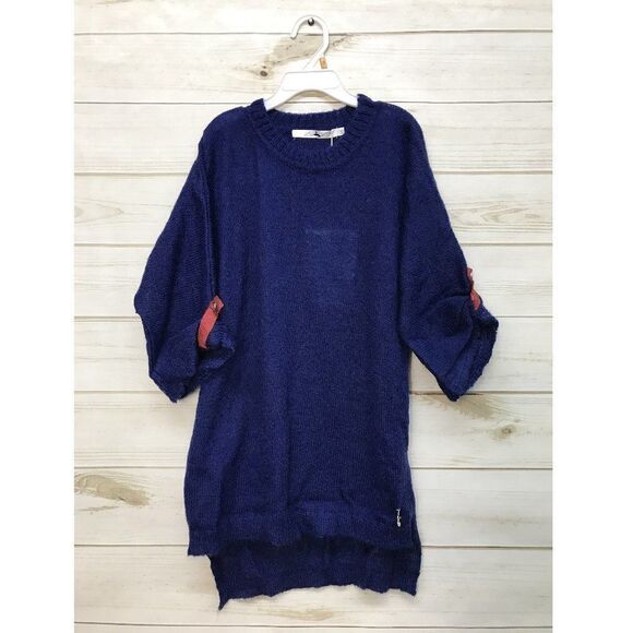Size Kids Small Lu Lu Hi Low Blue Sweater - Picture 1 of 1